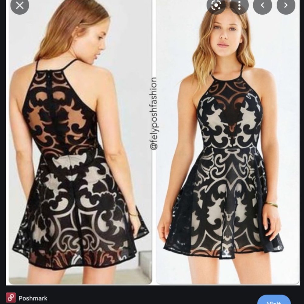 Urban Outfitters Romantic Lace Skater Dress Size S